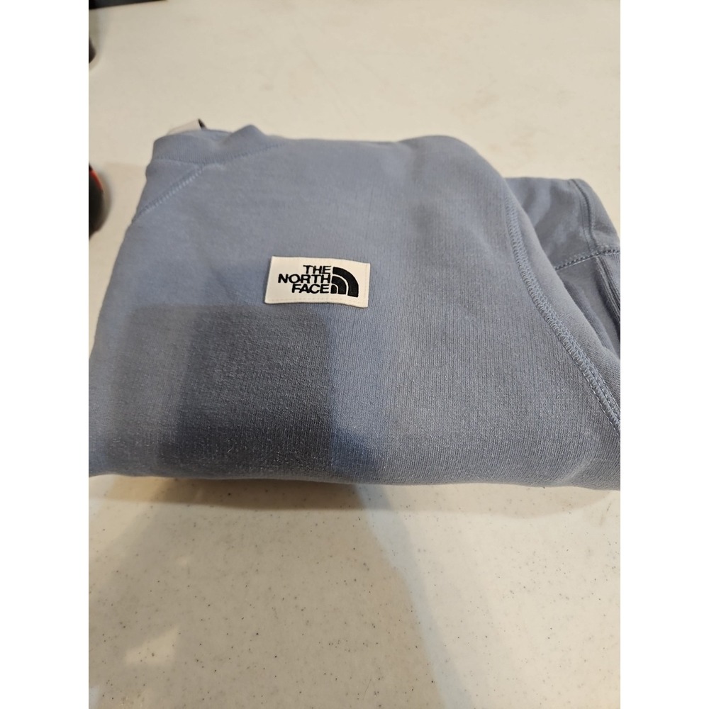 The‎ North Face A7UOO Women's Blue Heritage Patch Crew Sweater Size Large (1681